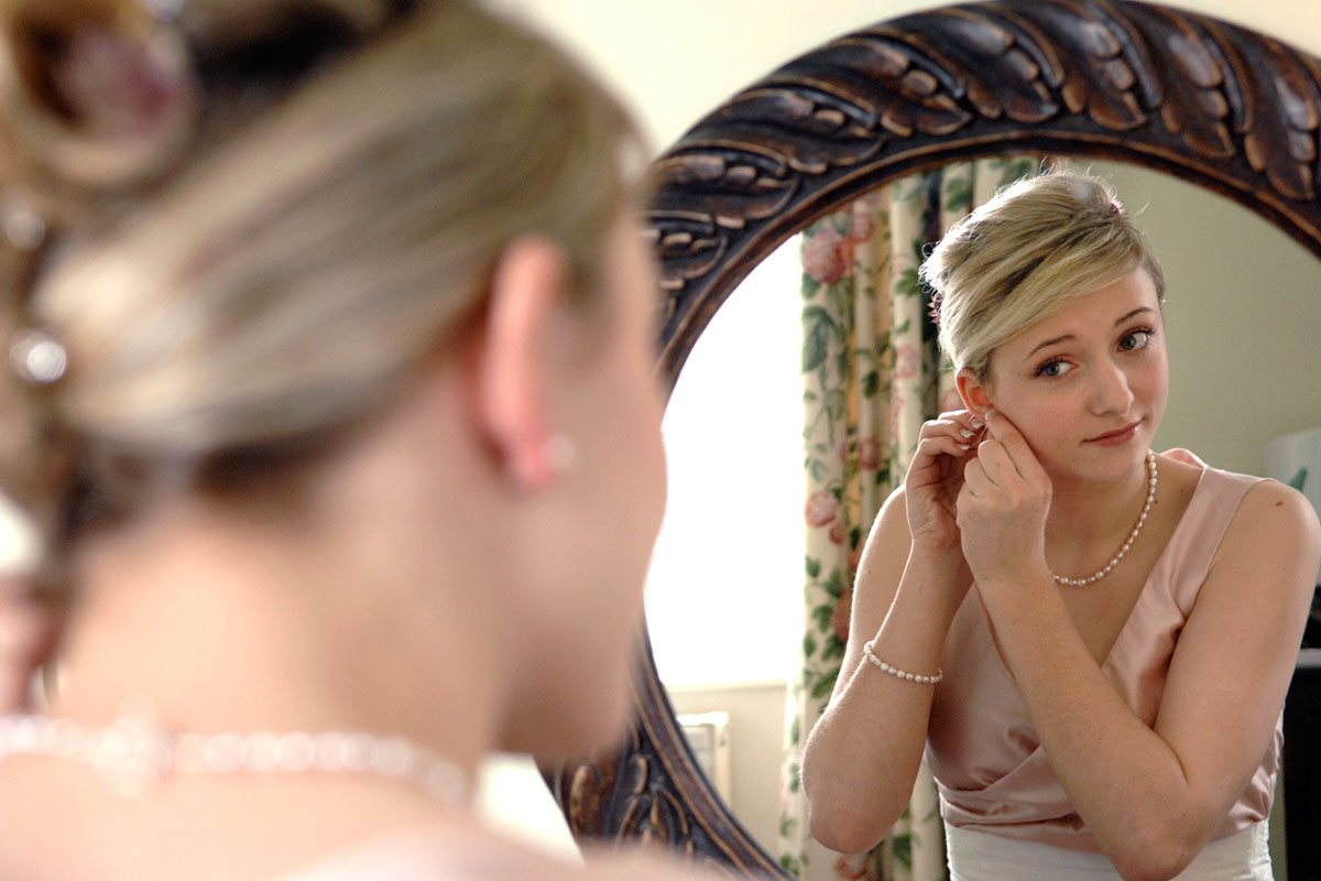 Makeup for Bridesmaid Jess by Catherine Cliffe at Wendy's Wedding at Ripley Castle in Yorkshire